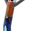 LookOurWay Air Dancers Wacky Waving Inflatable Tube Guy Attachment | 6ft Tall Inflatable Advertising Waving Dancing Man, Blower Not Included | Birthday Theme - Cowboy