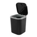 0.5 Gallon Tiny Countertop Trash Can, Mini Desktop Garbage Can with Push-Button, Black