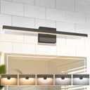 VOLISUN Modern Bathroom Vanity Light 23.6 inch, 14W Dimmable 5CCT Led Bathroom Light Fixture Over Mirror, Black Bar Vanity Light for Bathrooms Mirror Cabinets Bedroom-ETL Certificated