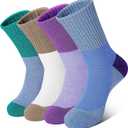 4 Paris Wool Warm Merino Socks for Women,wool Hiking Crew Socks, Winter Warm Socks