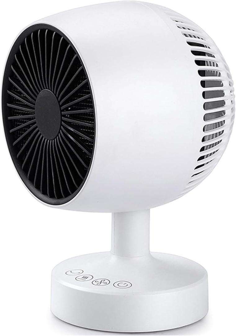 Space Heater,1200W Desk Heater for Office,160 Lateral Auto Oscillating,3 Gears Adjustable,PTC Ceramic Heating,Tip-over & Overheat Protection,Fast Heating,Cold And Hot Air Light Blue