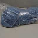 MIULEE Blue Toilet Rugs U-ShapedSoft Absorbent Microfiber Bathroom Rugs Non Slip Quick Dry Fluffy Contour Bath Mats for Toilet Base Bathroom Floor, Machine Washable, 24 * 24 Inch