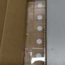 Acrylic Straw Holder for Cabinet Door - Reusable Tumbler Straw Organizer Storage, Small Kitchen Accessories Container, Ultra Sticky Cupboard Door Mounted (Transparent, Large 9.5" (Most Cabinets))