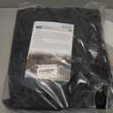 ULTCOVER 600D Tough Canvas Heavy Duty Rectangular Patio Table and Chair Cover - Waterproof Outdoor General Purpose Furniture Covers 111 x 74 inch, Black