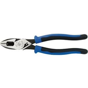 Klein Tools J2000-9NECRTP Side Cutter Linemans Pliers, Made in USA, with Tape Pulling and Wire Crimping, High Leverage, 9-Inch