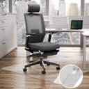 46"x60" Office Chair Mat for Hardwood Floor,Large Computer Chair Mat for Hard Floor, Large Anti-Slip Hard Floor Protector Rolling Desk Mat,PVC Office Floor Mat for Work,Home