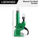 Manual Tire Bead Breaker Tool, Heavy Duty Bead Buster for 38" to 42" Tires, Adjustable Tire Repair Kit for ATV, UTV, Tractor and Lawn Mower, Green (Use Hand Wrench Only)