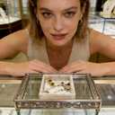 AgentMoon 2-piece Entrance Hall Keys and Coin Storge Tray, Bedside Makeup Removal Tray. Watch,Bracelet,Earrings Storage Dish.Preferred Gift. Size: 12 * 12 * 3cm/3.1oz, Velour Full Wrap. (Tabby Beige)