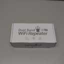 WiFi Extender with 4 Antennas 1200Mbps - Dual Band 5GHz/2.4GHz, WiFi Extender Signal Booster with 3 Modes Support, WiFi Repeater with 12880 Sq.ft 105 Devices, Easy Set Up for Home