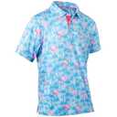 Golf Shirt for Men Short Sleeve Dry Fit Moisture Wicking Casual Short Sleeve Performance Print Stylish Collared Polo Shirts 2XL