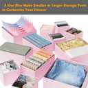 SpaceAid Drawer Organizer Clothes, 12 Pack Dresser Organizer Bins for Nursery, Closet Organization and Storage Dividers for Clothing, Baby Clothes, Underwears, Socks (Pink)