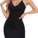 SLIMBELLE Womens Strapless Shapewear Slip Tummy Control Dress Slip Seamless Full Body Shaper for Under Dresses, XL