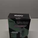 Kiato Window Vacuum Squeegee Cordless, Electric Window Vac, Rechargeable Window Cleaner with Spray Bottle, for Cleaning Windows, Mirrors, Glass, 2200mA, WC10