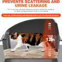 KITCATY 2PACK Stainless Steel Cat Litter Box, 20" L x 13.8" W x12 H Metal Kitty Litter Box with Lid, Never Absorbs Odors, Leak-Proof, Non-Sticky, Easy to Clean, with Scoop