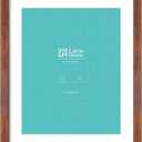 LaVie Home 20 x 24 Picture Frame Brown Poster Frame,Display Pictures 16x20 with Mat or 20x24 Without Mat, Stable and Sturdy Frame and Polished Plexiglass, Suitable for wall decoration1 Pack