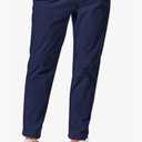 JMIERR Mens Casual Corduroy Pants Flat Front Elastic Waistband, Size L