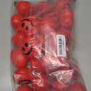 Sumind 24 Pcs 2.75'' Heart Stress Balls Valentine's Day Relief Ball Smile Face Foam Squeeze Stress Ball Toy for Kids Gift, School Carnival Reward, Classroom, Valentine Party Favor(Red)