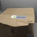 IRIS USA Large Top Entry Cat Litter Box with Lid Enclosed Covered Hooded Design Litter Catching Scatter Shield Pan Dog Proof Pet Proof Scoop Included Odor Control for Indoor Cats Kittens Gray/White