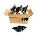 200 Box of Bullet Blades Black Razor Blades Disposable Stainless Steel Hospitality Quality Shavers High End Twin Blade Razors for Men and Women