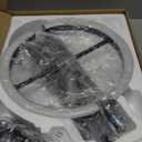 LED Floor Lamp - Rotatable Standing Lamp with Touch & Remote Control, 3000-6000K, 22W Modern Floor Reading Light, Dimmable Corner Uplighter for Living Room Bedroom Office, Black