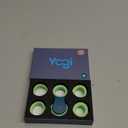 Yogi Fidget Toy  Silent Sensory Spinner for Adults & Kids  Stress Relief Fidgets for ADHD, Anxiety  Fidget Toys for Adults  Includes 5 Finger-Fit Rings  Work, School & Travel  Moonlight (Black-yellow)