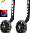 a Pair of Children's Bicycle Riding Flash Silent Training Wheels, Suitable for 12-20 inch Single Speed Bicycles