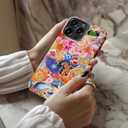 Esdot for iPhone 14 Pro Max Case Cute - Wireless Charging - Preppy Floral