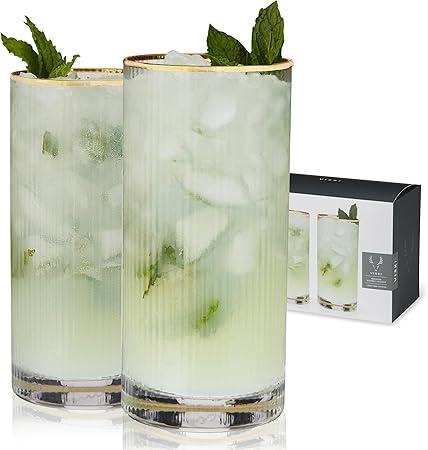 DI True Reserv Meridian Highball Glasses,  4 Packs, 15oz DI True Reserv Meridian Highball Glasses,  4 Packs, 15oz