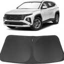 Windshield Sun Shade Custom Fit for 2022 2023 2024 2025 2026 Hyundai Tucson Accessories Foldable Sunshade Sun Blocker Protect Car from Sun Rays & Heat Damage Keep Car Cooler