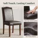 Dining Chairs Set of 2, PU Leather Kitchen Chair for Living Room