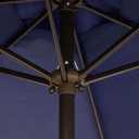 Blissun 7.5 ft Patio Umbrella, Yard Umbrella, Outdoor Market Umbrella with Push Button Tilt Crank (Navy Blue)