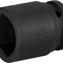 Jetech 3/4 Inch Drive 32mm Standard Impact Socket, Made with Chrome Molybdenum Alloy Steel, Heat Treated, 6-Point Design, Metric