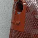 Metal Squirrel Proof Bird Feeder,Bird Feeders for Outdoors,Weight Activated Squirrel Proof Wild Bird Feeders with Finch Cardinal Chickadee,Large Capacity,Weatherproof and Durable,Reddish Brown