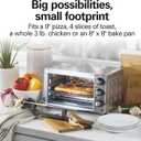 Hamilton Beach Countertop Toaster Oven & Pizza Maker Large 4-Slice Capacity, Stainless Steel (31401)