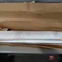 No Tools No Drill Cordless Roman Shades for Indoor Windows 100% Blackout, for Window Size 48" W 64" H White