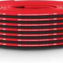 DS18 SW-12GA-100RB 12-GA Ultra Flex Speaker Wire Red and Black 100FT - Speaker Cable for Audio Applications