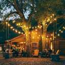 S14 Incandescent Edison Light Bulbs - 11W Vintage Clear Glass Bulbs with E26 Medium ScrewBase, Warm Filament Replacement Bulbs for Outdoor Patio Garden String Lights, 20 Pack