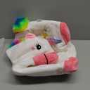 iPlay, iLearn Bouncy Pals Hopping Unicorn Horse, Toddler Girl Inflatable Bouncing Animal Hopper Toy, Outdoor Indoor Plush Ride on Bouncer, Baby Birthday Gift 18 Month 2 3 4 Year Old Kid - Unicorn