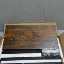 TUTOTAK Small Side Table, Narrow End Table, Skinny Sofa Table, Slim Nightstand, Couch Table, Living Room, Bed Room, Brown TB01BB062 (2-Tier7.9"D x 15.8"W x 22.5"H)