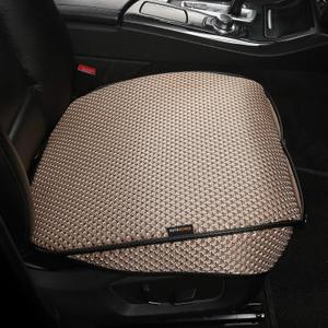 Auto Newer Breathable Universal Four Seasons Car Seat CoversLuxury Car Seat Cushion Protectors for Front Seat Bottoms,Compatible with 95% Vehicles Fit for Cars Truck SUV (Gold Beige,1PCS)