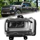LED DRL Fog Light Lamp Assembly Compatible for 2024 2025 Ford F150 F-150 King Ranch/Platinum Left Driver Side RL3Z15201A