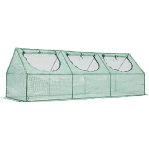 BPS 9x3x3 FT 3-in-1 Mini Greenhouse Kit, Small Greenhouse with Triple-Layer Window for All-Season Vegetable and Plant Growing