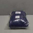 Collections Etc Diamond-Shape Quilted Stretch Recliner Cover with Storage Pockets and Elastic Straps - Furniture Protector (Navy)