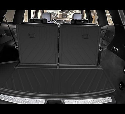 Cargo Liner & Third Row Seat Back Mats Custom Fit for Cadillac XT6 2020–2025, TPE All Weather Waterproof Rear Cargo Mat Rear Trunk Liner Back Seat Cover Protector Trunk Mat Tray Pad Boot