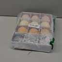 12 Pcs Christmas Velvet Balls Ornaments, 3.15 Inch Flocked Christmas Tree Hanging Balls, Shatterproof Plastic Xmas Decorative Hanging Ornaments, for C-hristmas Tree Home Party Wreath Decorations