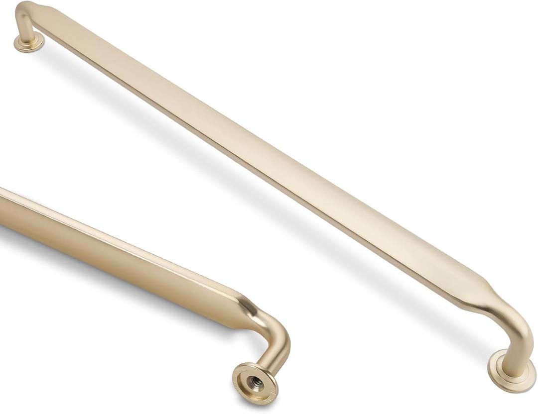 10 Pack 12-3/5 Inch Cabinet Pulls Brushed Brass Kitchen Cabinet Handles Zinc Alloy Drawer Pulls Solid Cabinet Hardware