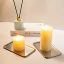 IMEEA Small Silver Tray Rectangular SUS304 Stainless Steel Bathroom Tray for Jewelry, Perfume, Vanity, Serving, 8 x 4.6 inch