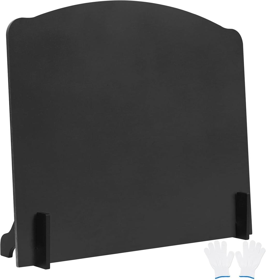 21" Iron Fireback with Feet,Fireplace Back Plates,Fireplace Heat Reflector,This Iron Fireplace is to Reflect Heat Back into The Room,Fireplace Wall Protection
