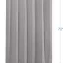 AmazerBath Grey Shower Curtain, Waffle Shower Curtain Gray, Premium Fabric with Waffle Weave, Heavy Duty 240GSM, Hotel Quality Bathroom Shower Curtains, 72 x 72 Inches