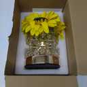 Sunflowers Flower Lamp,Rechargeable Cordless Touch Table Lamp,3-Colour Infinitely Dimming Battery Powered Small Night Light,Festival Restaurant Bedroom Bar Coffee Shop Birthday Gifts for Women Mom